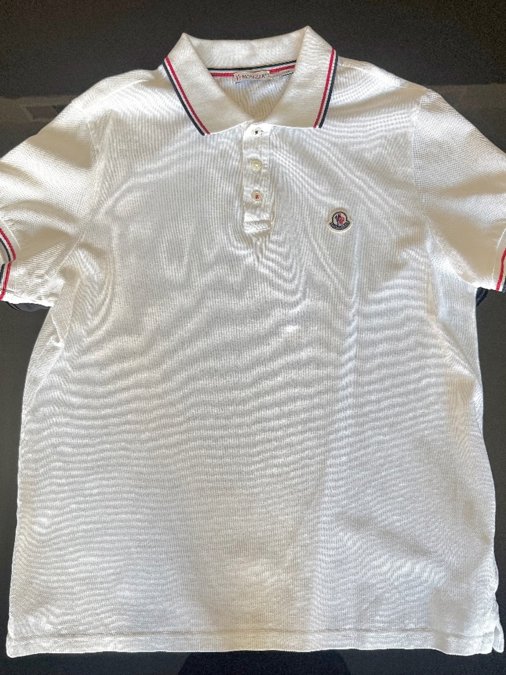 Moncler Tricolor-Trimmed Cotton Piquet Polo Shirt